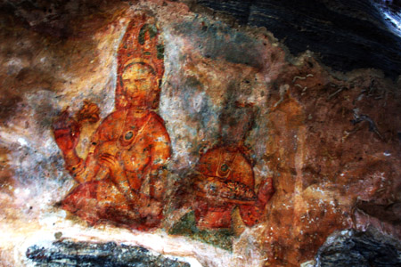 Pitture rupestri di Sigirya.