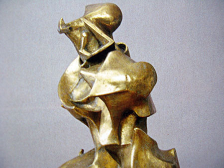 ARTE, Umberto Boccioni, Forme uniche nella continuità dello spazio, 1911,(fusione del 1949), bronzo, Metropolitan, particolare