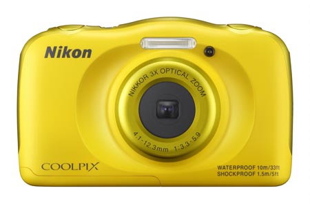 Nikon 450 Coolpix S33_YW_front_lo