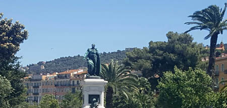 Nizza giardini e monumento
